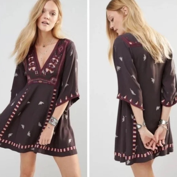 Free People Dresses & Skirts - Free People Tulum embroidered mini dress NWOT size XS